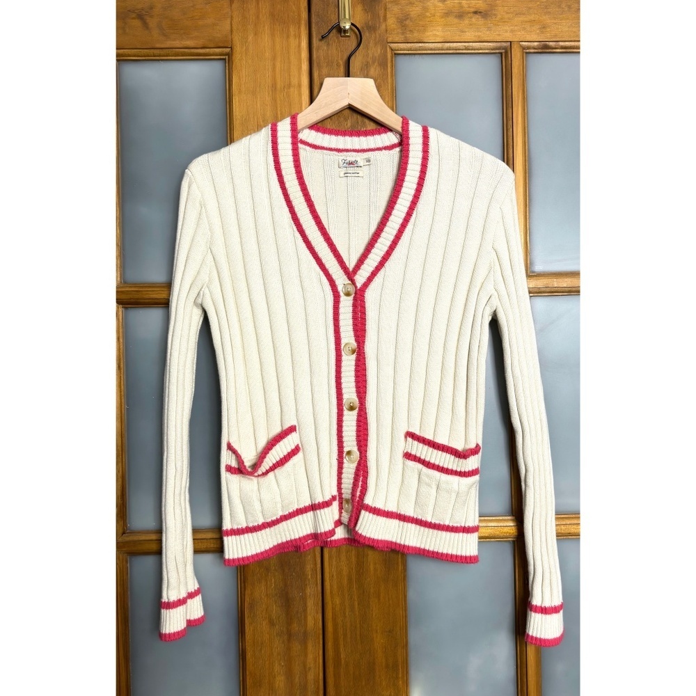 FAHERTY Game Set Ribbed Knit Cardigan